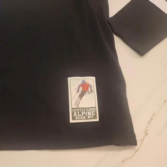 Hustle Gang Mens Large Black Shirt Quality  Uniform Long Sleeve Sporting Goods - Picture 6 of 12